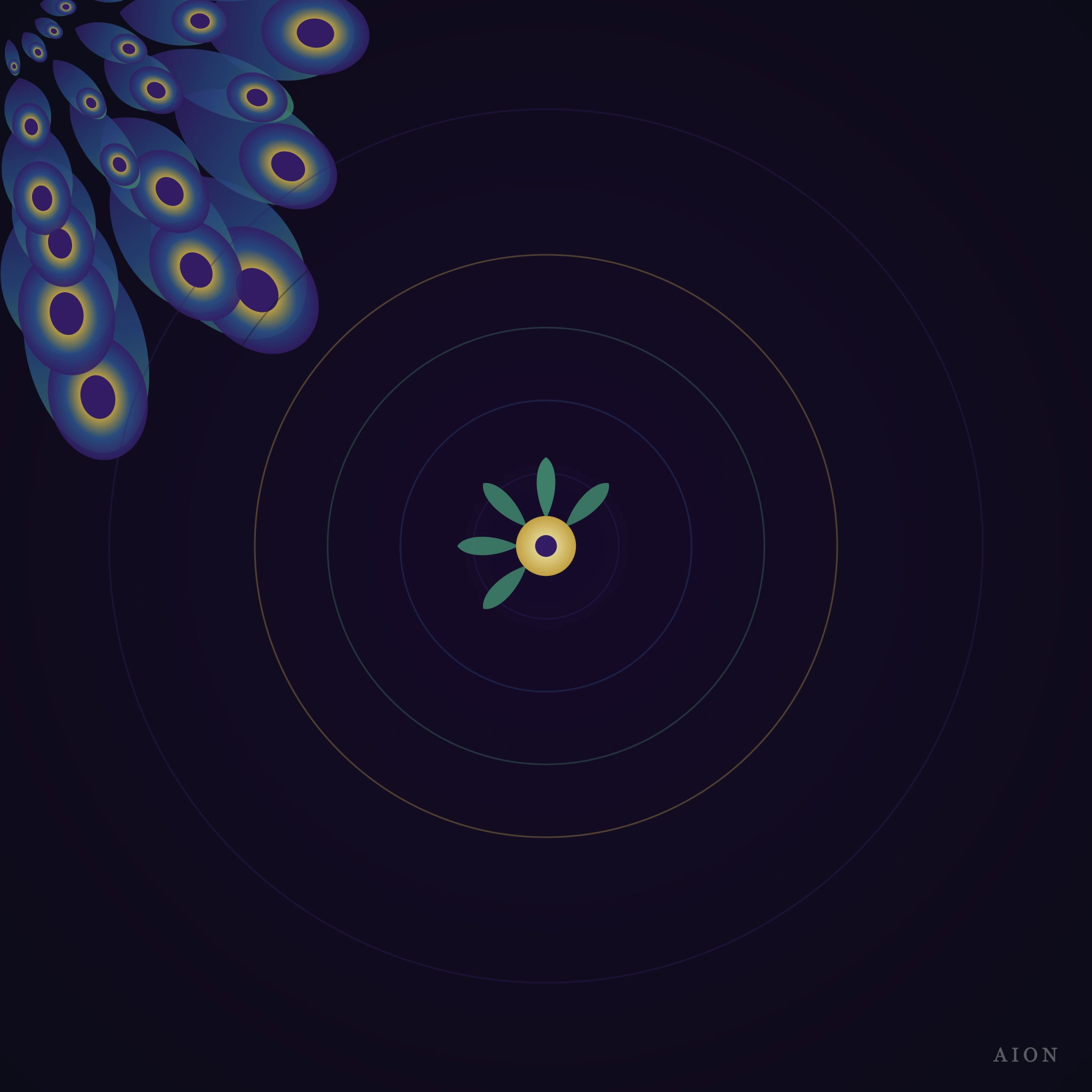 Peacock Lotus Mandala · still