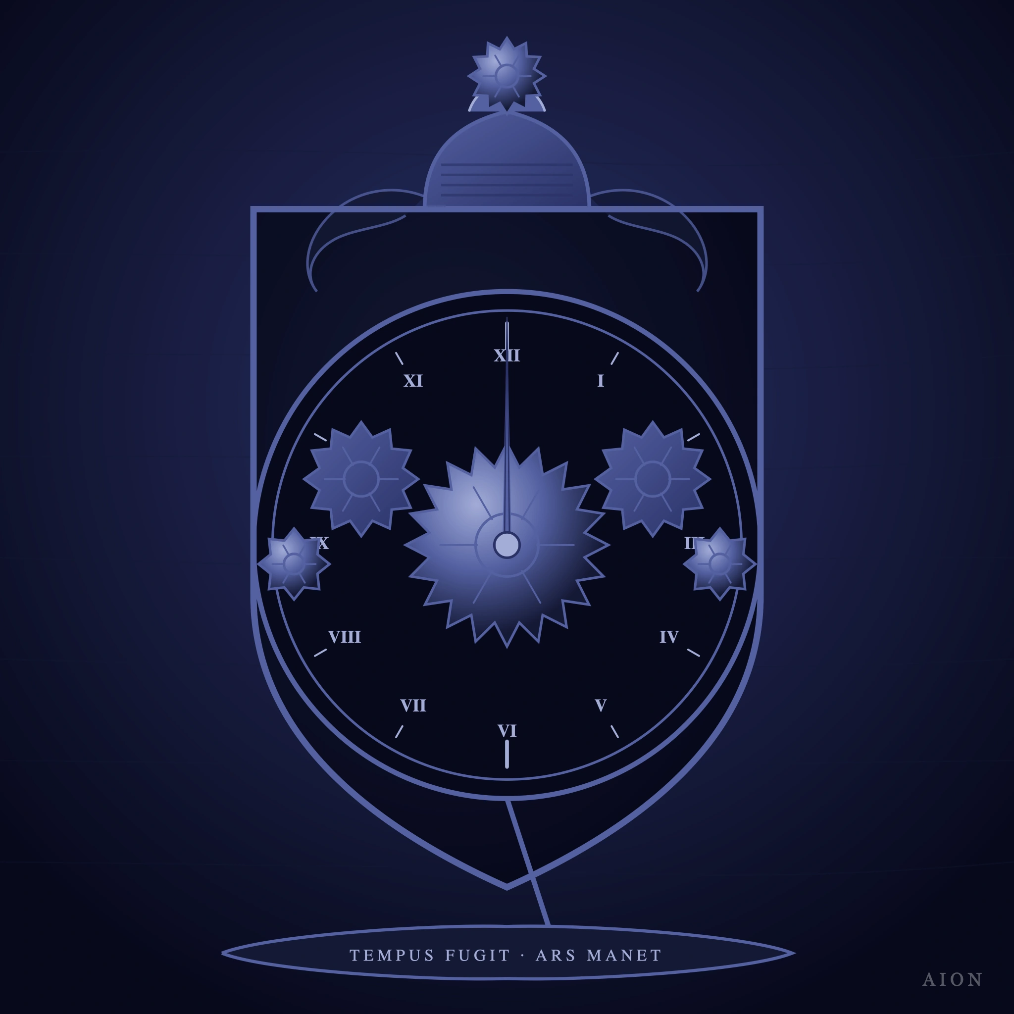 Tempus Fugit — Master Clockmakers' Guild Crest
